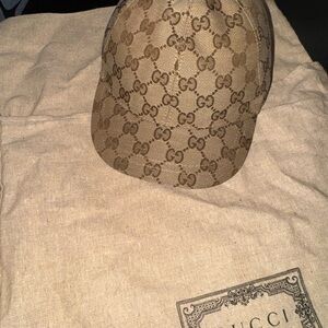 Gucci Brown GG Monogram Hat